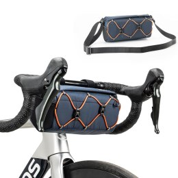 Torba rowerowa mocowana na kierownicę 2.2 l - niebieska