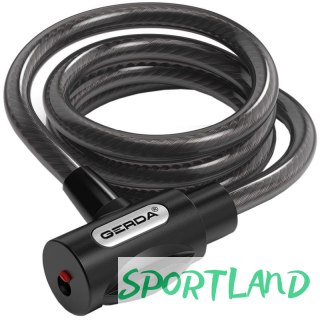 Zapięcie rowerowe Gerda linka , korpus okrągły, osłona klucza Flex 1200/8V OSFL012000806V2XP N/A