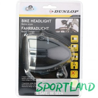 Lampka rowerowa Dunlop headlight white 3led AB 16809 5