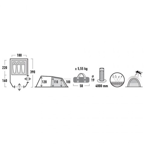Namiot High Peak Atmos 3 11535 N/A Namiot High Peak Atmos 3 11535 N/A