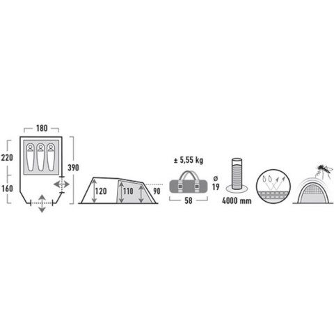 Namiot High Peak Atmos 3 11535 N/A Namiot High Peak Atmos 3 11535 N/A