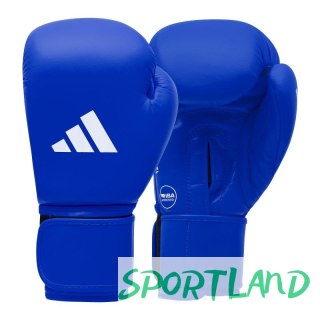 Rękawice bokserskie turniejowe adidas z atestem IBA niebieskie 10 oz