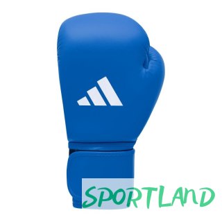 Rękawice bokserskie turniejowe adidas z atestem IBA niebieskie 10 oz