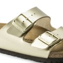 Klapki damskie Birkenstock Arizona Birko-Flor Gold złote regular szerokie (1016110) 40.0