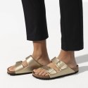 Klapki damskie Birkenstock Arizona Birko-Flor Gold złote regular szerokie (1016110) 40.0