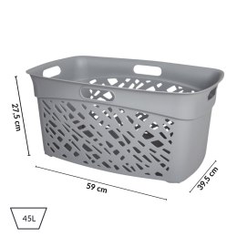 Kosz na bieliznę 45L, szary