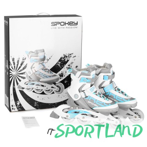 Łyżworolki Spokey Prime Pro WH/TQ 38 926966 38 Łyżworolki Spokey Prime Pro WH/TQ 38 926966 38