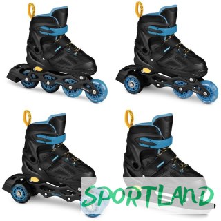 Łyżworolki Spokey Quattro 4IN1 SPK-943433 roz. 34-37 BK/DBL 34-37