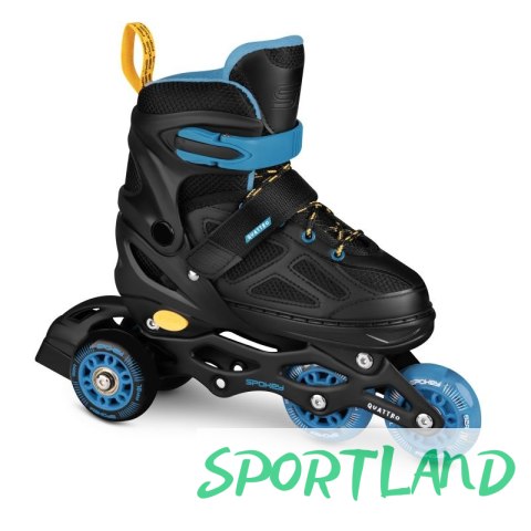 Łyżworolki Spokey Quattro 4IN1 SPK-943433 roz. 34-37 BK/DBL 34-37 Łyżworolki Spokey Quattro 4IN1 SPK-943433 roz. 34-37 BK/DBL 34-37
