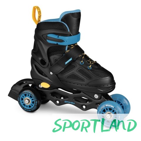 Łyżworolki Spokey Quattro 4IN1 SPK-943433 roz. 34-37 BK/DBL 34-37 Łyżworolki Spokey Quattro 4IN1 SPK-943433 roz. 34-37 BK/DBL 34-37