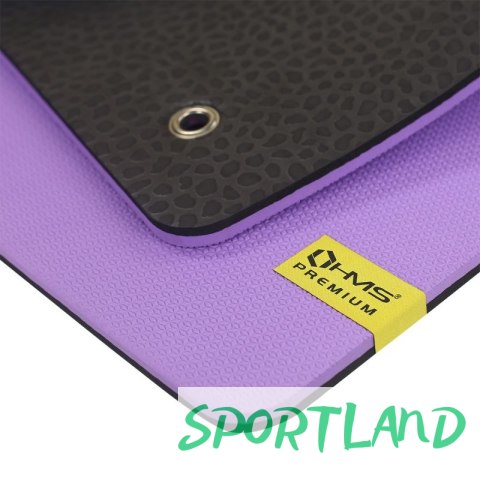 Mata fitness klubowa z otworami HMS Premium MFK01 Violet Black N/A Mata fitness klubowa z otworami HMS Premium MFK01 Violet Black N/A