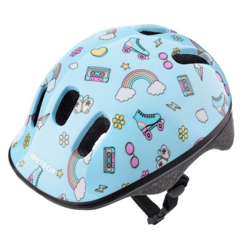 Kask rowerowy Meteor KS06 Rainbow Jr 17434 r.XS 44-48 cm uniw Kask rowerowy Meteor KS06 Rainbow Jr 17434 r.XS 44-48 cm uniw