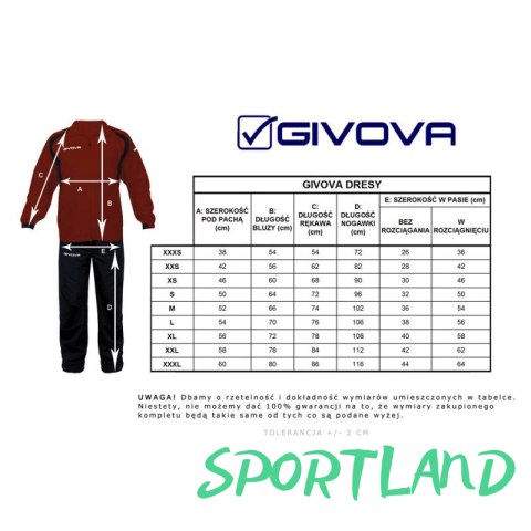 Dres Givova Tuta Visa TR018 1003 N/A Dres Givova Tuta Visa TR018 1003 N/A