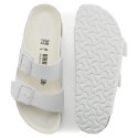 Klapki damskie/męskie Birkenstock Arizona Birko-Flor Regular na szeroką stopę na lato białe (1019061) 43.0