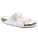 Klapki damskie/męskie Birkenstock Arizona Birko-Flor Regular na szeroką stopę na lato białe (1019061) 44.0