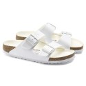 Klapki damskie/męskie Birkenstock Arizona Birko-Flor Regular na szeroką stopę na lato białe (1019061) 44.0
