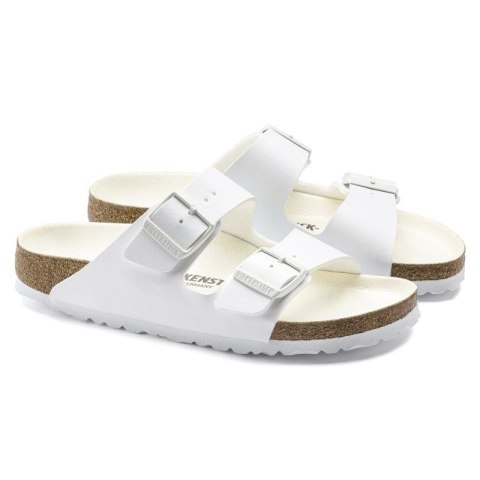 Klapki damskie/męskie Birkenstock Arizona Birko-Flor Regular na szeroką stopę na lato białe (1019061) 44.0 Klapki damskie/męskie Birkenstock Arizona Birko-Flor Regular na szeroką stopę na lato białe (1019061) 44.0