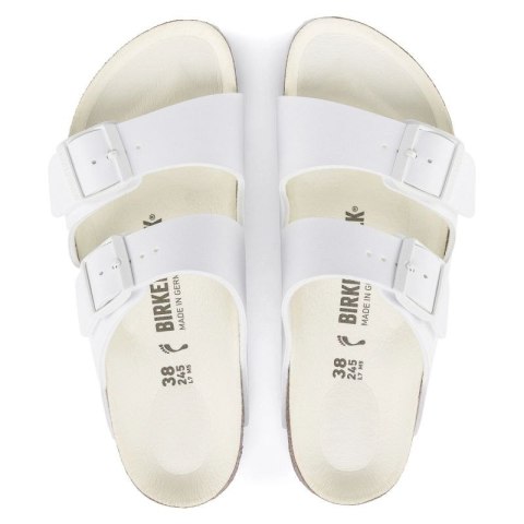 Klapki damskie/męskie Birkenstock Arizona Birko-Flor Regular na szeroką stopę na lato białe (1019061) 44.0 Klapki damskie/męskie Birkenstock Arizona Birko-Flor Regular na szeroką stopę na lato białe (1019061) 44.0