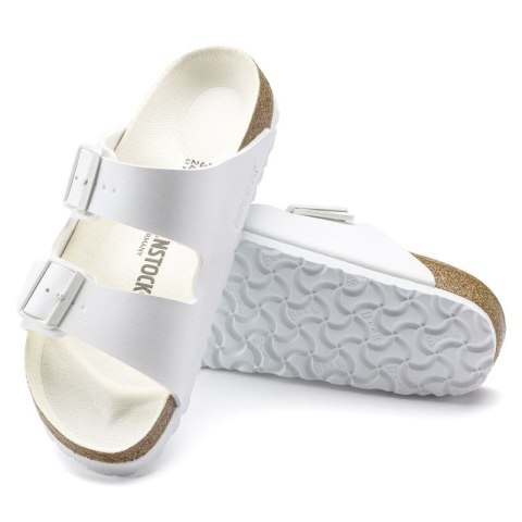 Klapki damskie/męskie Birkenstock Arizona Birko-Flor Regular na szeroką stopę na lato białe (1019061) 44.0 Klapki damskie/męskie Birkenstock Arizona Birko-Flor Regular na szeroką stopę na lato białe (1019061) 44.0