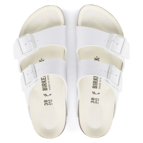 Klapki damskie/męskie Birkenstock Arizona Birko-Flor Regular na szeroką stopę na lato białe (1019061) 44.0 Klapki damskie/męskie Birkenstock Arizona Birko-Flor Regular na szeroką stopę na lato białe (1019061) 44.0