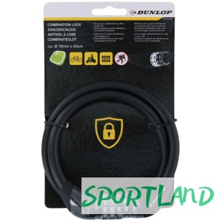 Zapięcie rowerowe Dunlop linka, szyfr 10 mm x 65 cm 1042497 N/A