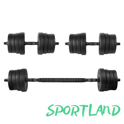 Zestaw hantli Spokey Pondus 30, 2x 15 kg SPK-944225 Czarny Zestaw hantli Spokey Pondus 30, 2x 15 kg SPK-944225 Czarny