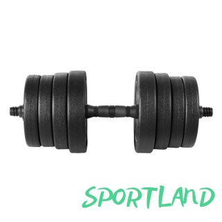 Zestaw hantli Spokey Pondus 30, 2x 15 kg SPK-944225 Czarny