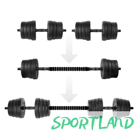 Zestaw hantli Spokey Pondus 30, 2x 15 kg SPK-944225 Czarny Zestaw hantli Spokey Pondus 30, 2x 15 kg SPK-944225 Czarny