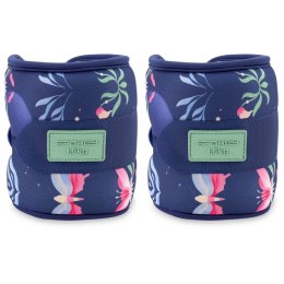 Obciążenia na kostki i nadgarstki Spokey The Bloom Form 2x 1,5 kg SPK-944490 Czarny