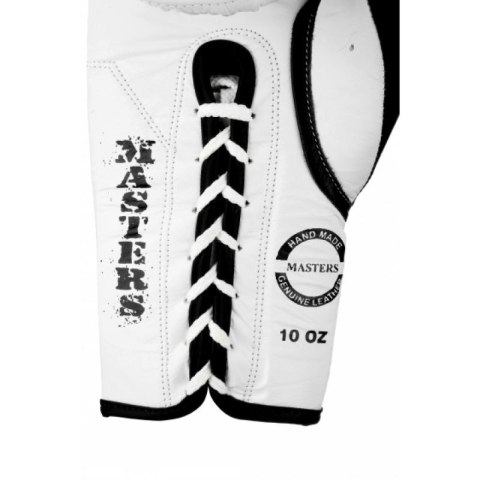 Rękawice bokserskie Masters RBT-MFE-S 10 oz 01112-01 biały Rękawice bokserskie Masters RBT-MFE-S 10 oz 01112-01 biały
