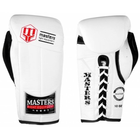Rękawice bokserskie Masters RBT-MFE-S 10 oz 01112-01 biały Rękawice bokserskie Masters RBT-MFE-S 10 oz 01112-01 biały