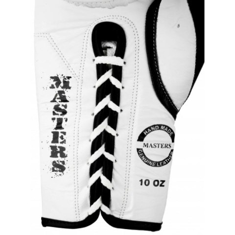 Rękawice bokserskie Masters RBT-MFE-S 10 oz 01112-01 biały Rękawice bokserskie Masters RBT-MFE-S 10 oz 01112-01 biały