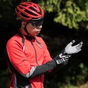 Rękawiczki rowerowe ocieplane długie rozmiar XXL - czarno-szare