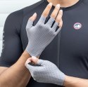 Rękawiczki rowerowe oddychające bez palców rozmiar XXL - szare