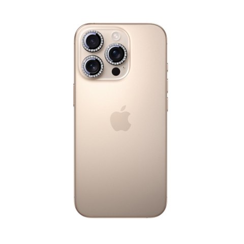 Szkło ochronne na obiektywy iPhone 16 Pro/16 Pro Max - czarne Szkło ochronne na obiektywy iPhone 16 Pro/16 Pro Max - czarne