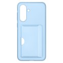 Etui Samsung Card Slot Case z kieszenią na karty na Samsung Galaxy A36 5G - niebieskie