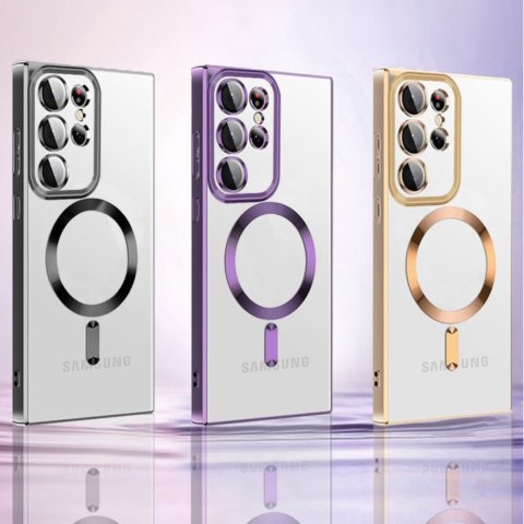 Etui case na Samsung Galaxy S24 FE Electroplated Magsafe - czarne Etui case na Samsung Galaxy S24 FE Electroplated Magsafe - czarne
