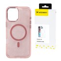 Etui ochronne na Samsung Galaxy S24 FE Glitter Case Mag Safe - różowe z brokatem