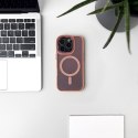 Etui ochronne na Samsung Galaxy S24 FE Glitter Case Mag Safe - różowe z brokatem