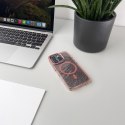 Etui ochronne na Samsung Galaxy S24 FE Glitter Case Mag Safe - różowe z brokatem