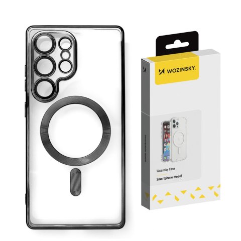 Etui ochronne na Samsung Galaxy S25 Electroplated Case z Magsafe - czarne Etui ochronne na Samsung Galaxy S25 Electroplated Case z Magsafe - czarne