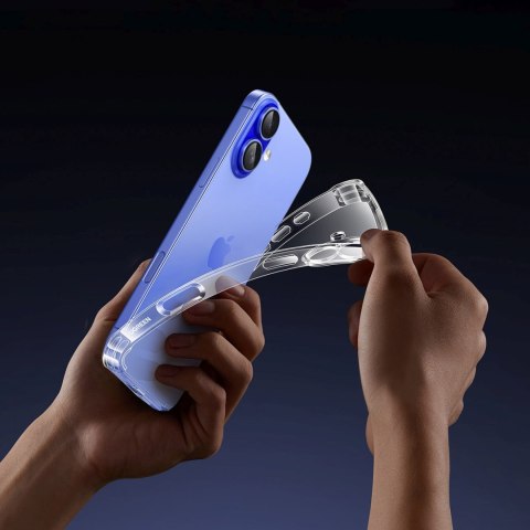 Etui ochronne na iPhone 16 Bright Cushion CA101 - przezroczyste Etui ochronne na iPhone 16 Bright Cushion CA101 - przezroczyste