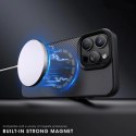 Etui plecki na Samsung Galaxy S25 Carbon Fibre Case z MagSafe - czarne