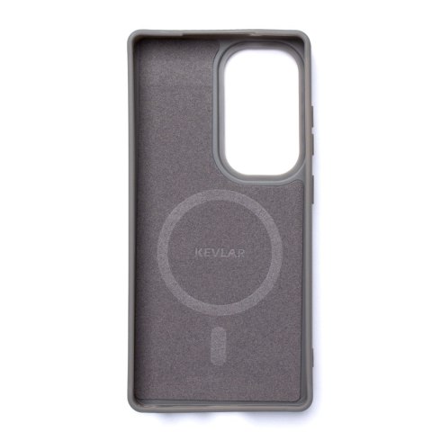 Etui plecki na Samsung Galaxy S25 Carbon Fibre Case z MagSafe - szara Etui plecki na Samsung Galaxy S25 Carbon Fibre Case z MagSafe - szara