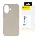 Etui pokrowiec na Samsung Galaxy S24 FE Liquid Silicone Case MagSafe - beżowe
