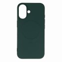Etui pokrowiec na Samsung Galaxy S24 FE Liquid Silicone Case MagSafe - zielone