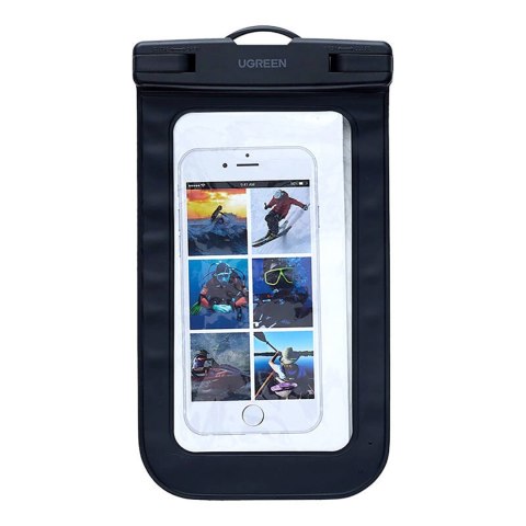 Etui wodoodporne na telefon komórkowy smartfon z IPX8 - czarne Etui wodoodporne na telefon komórkowy smartfon z IPX8 - czarne