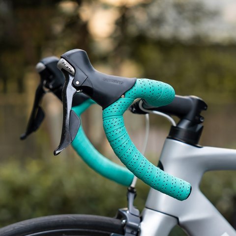 Owijka na kierownicę rowerową z pianki EVA wytłaczana - żółta Owijka na kierownicę rowerową z pianki EVA wytłaczana - żółta