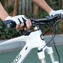 Rękawiczki kolarskie rowerowe MTB rozmiar L - biało-czarne
