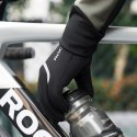 Rękawiczki rowerowe pełne wodoodporne rozmiar L/XL - czarne